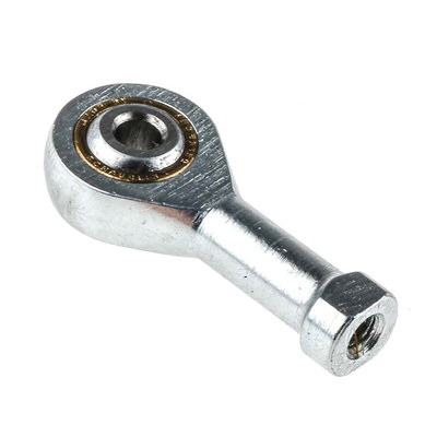 RS PRO M3 x 0.5 Female Steel Rod End, 3mm Bore, 27mm Long, Metric Thread Standard, Female Connection Gender