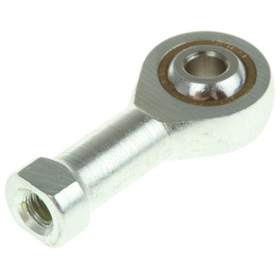 RS PRO M4 x 0.7 Female Steel Rod End, 4mm Bore, 31mm Long, Metric Thread Standard, Female Connection Gender
