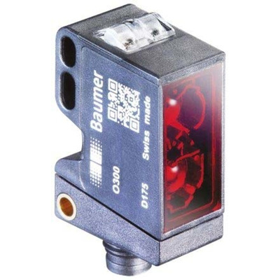 Baumer Through Beam (Emitter and Receiver) Photoelectric Sensor with Block Sensor, 10 → 15 m Detection Range