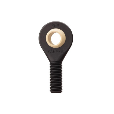 Igus M10 x 1.5 Male Igumid G Rod End, 10mm Bore, 64mm Long, Metric Thread Standard, Male Connection Gender