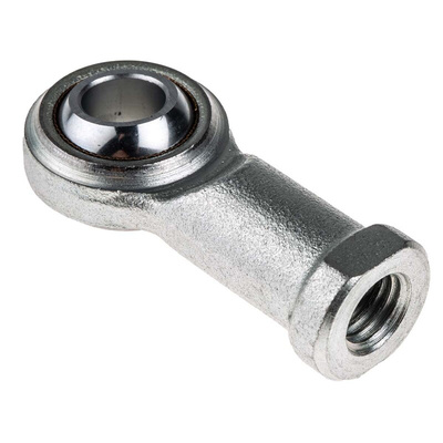 RS PRO M12 x 1.75 Female Steel Rod End, 12mm Bore, 65mm Long, Metric Thread Standard, Female Connection Gender