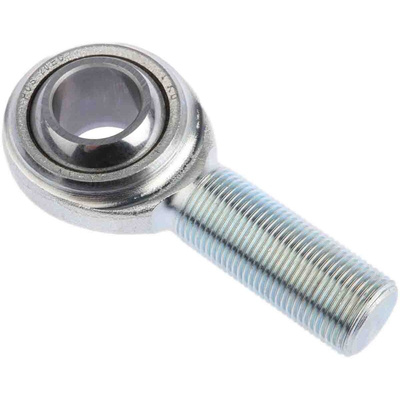 RS PRO M20 x 1.5 Male Steel Rod End, 20mm Bore, 101mm Long, Metric Thread Standard, Male Connection Gender