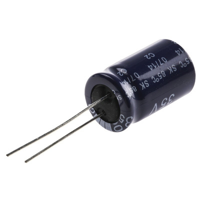 Yageo 1000μF Electrolytic Capacitor 35V dc, Through Hole - SK035M1000B5S-1320