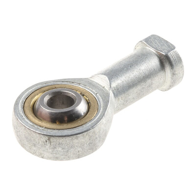 Parker M4 Female Galvanized Steel Rod End, 5mm Bore, 38.2mm Long, Metric Thread Standard, Female Connection Gender