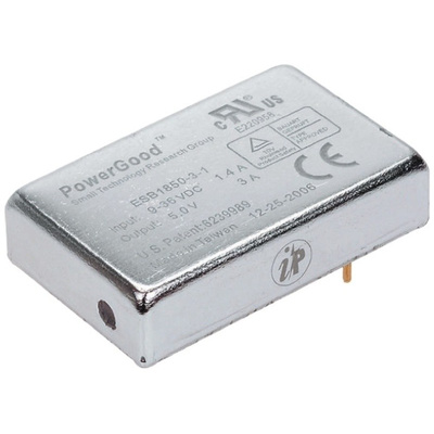 Ideal Power ESB 20W Isolated DC-DC Converter Through Hole, Voltage in 18 → 36 V dc, Voltage out ±24V dc