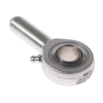 Durbal M14 x 2 Male Forged Steel Rod End, 14mm Bore, 78mm Long, Metric Thread Standard, Male Connection Gender