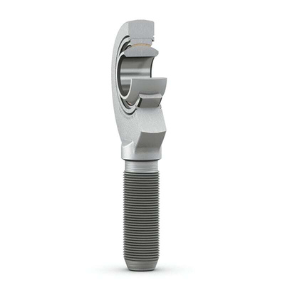 SKF SA M10 Male Steel Rod End, 10mm Bore, 30mm Long, Metric Thread Standard, Male Connection Gender