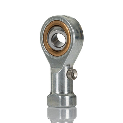 SKF SIKAC M6 Female Steel Rod End, 6mm Bore, 21mm Long, Metric Thread Standard, Female Connection Gender