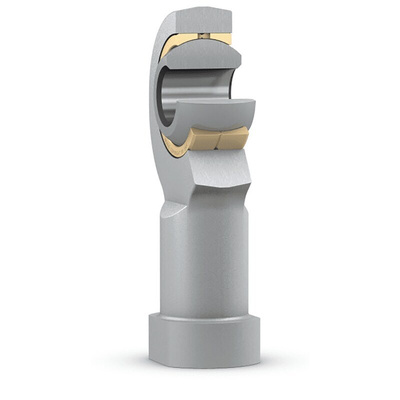 SKF SILKAC M8 Female Steel Rod End, 8mm Bore, 25mm Long, Metric Thread Standard, Female Connection Gender