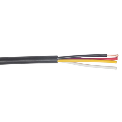 S2Ceb-Groupe Cae 4 Core Speaker Cable, 2.5 mm² CSA, 10.25mm od, 100m, Black