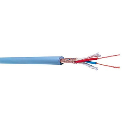 Belden Screened Microphone Cable, 0.22 mm² CSA, 6mm od, 500m, Black/Blue/Green/Grey/Red/Yellow