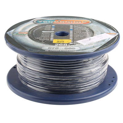 Van Damme 2 Core Speaker Cable, 0.75 mm² CSA, 5.6mm od, 100m, Blue