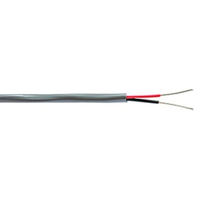 Belden 2 Core Line level Low Voltage signal Cable, 0.5 mm² CSA, 4.57mm od, 152m, Chrome