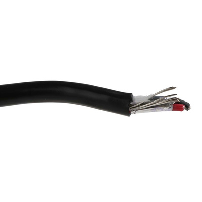 Belden Line level Low Voltage signal Cable, 0.36 mm² CSA, 3.51mm od, 152m, Black
