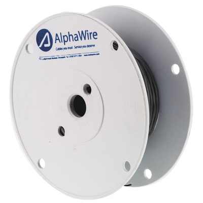 Alpha Wire Audio & Control Cable, 0.32 mm² CSA, 3.45mm od, 30.5m, Grey