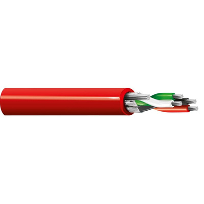 Belden Line level Low Voltage signal Cable, 0.32 mm² CSA, 3.76mm od, 152m, Red