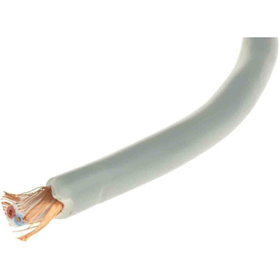 RS PRO Screened 2 Core Microphone Cable, 0.22 mm² CSA, 5.5mm od, 100m, Grey