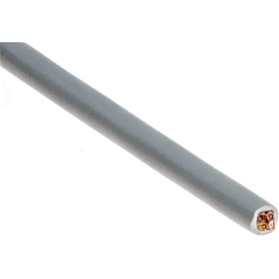 RS PRO Screened 4 Core Microphone Cable, 0.078 mm² CSA, 5.2mm od, 50m, Grey