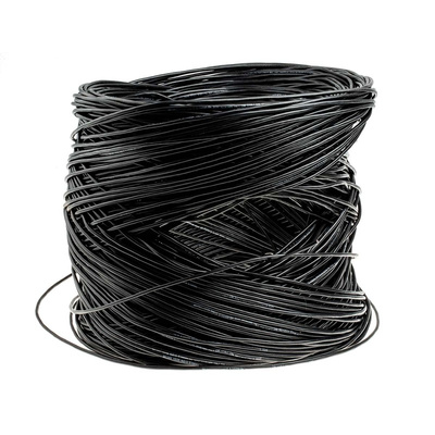 Belden Screened 2 Core Line level Low Voltage signal Cable, 0.33 mm² CSA, 3.61mm od, 304m, Black