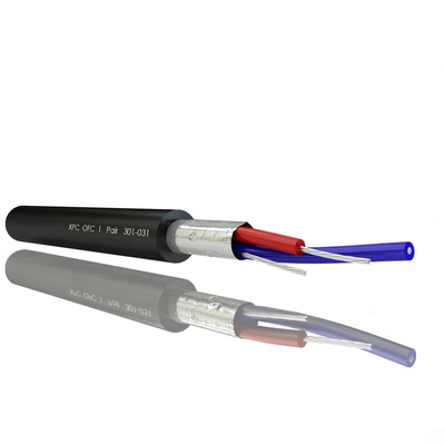 RS PRO Screened 2 Core, 0.25 mm² CSA, 3.5mm od, 100m, Black
