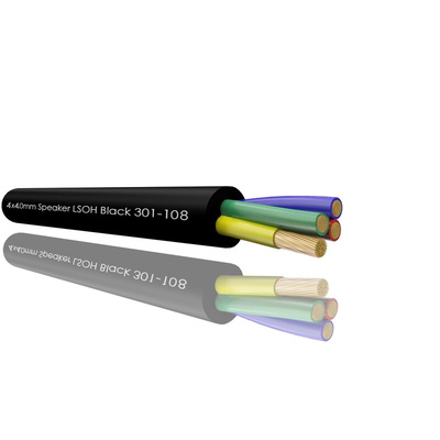 RS PRO 4 Core, 4 mm² CSA, 12.2mm od, 100m, Black