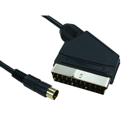 RS PRO Audio Cable, 1.5m, Black