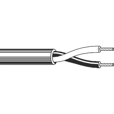 Belden 2 Core, 0.8 mm² CSA, 5.94mm od, 152m, Chrome