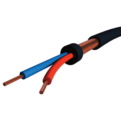S2Ceb-Groupe Cae Screened 2 Core Microphone Cable, 0.22 mm² CSA, 6.35mm od, 100m, Black