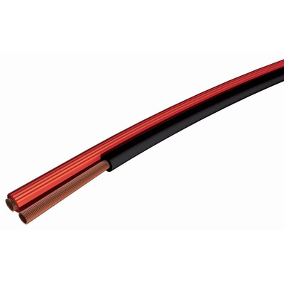 S2Ceb-Groupe Cae 2 Core Speaker Cable, 0.75 mm² CSA, 2.1 x 4.2mm od, 100m, Black/Red