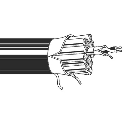Belden Multi-Channel Audio Cable, 0.22 mm² CSA, 7.65mm od, 152m, Black