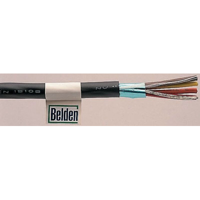 Belden Multi-Channel Audio Cable, 0.22 mm² CSA, 8.94mm od, 152m, Black