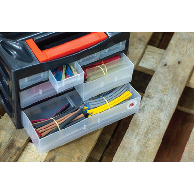 RS PRO Adhesive Lined Heat Shrink Tubing, Assorted Set Sleeve Dia. x Set Length 2:1, 3:1 Ratio