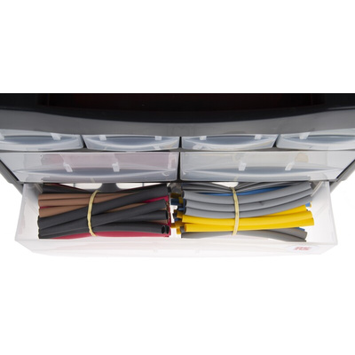 RS PRO Adhesive Lined Heat Shrink Tubing, Assorted Set Sleeve Dia. x Set Length 2:1, 3:1 Ratio