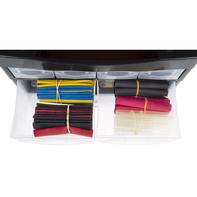 RS PRO Adhesive Lined Heat Shrink Tubing, Assorted Set Sleeve Dia. x Set Length 2:1, 3:1 Ratio