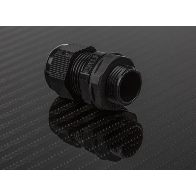 RS PRO Black Nylon Cable Gland, M20 Thread, 10mm Min, 14mm Max, IP68
