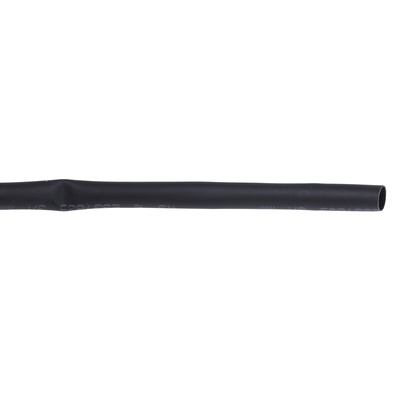 RS PRO Heat Shrink Tubing, Black 3mm Sleeve Dia. x 10m Length 3:1 Ratio