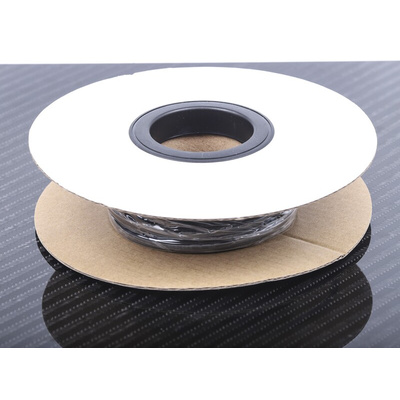 RS PRO Heat Shrink Tubing, Black 3mm Sleeve Dia. x 10m Length 3:1 Ratio