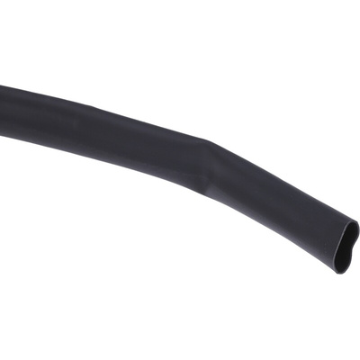 RS PRO Heat Shrink Tubing, Black 6mm Sleeve Dia. x 7m Length 3:1 Ratio