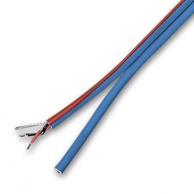 Van Damme 4 Core Speaker Cable, 0.18 mm² CSA, 100m, Blue/Red