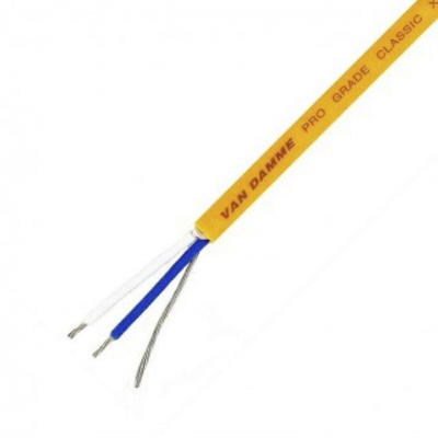 Van Damme Screened Microphone Cable, 3.5mm od, 100m, Orange