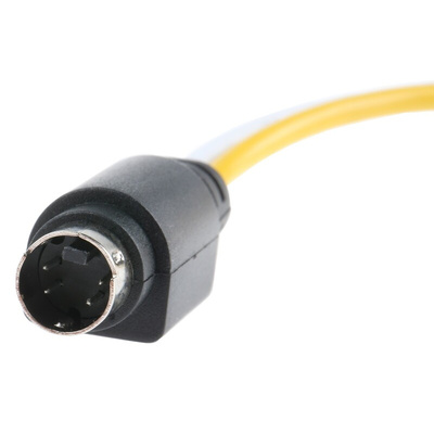 Van Damme Male 4 Pin mini-DIN to Female BNC x 2 DIN Cable 150mm