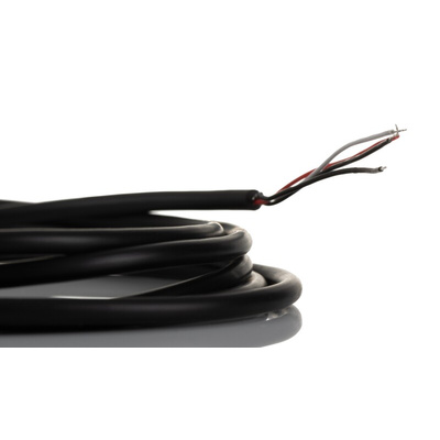 RS PRO Male 3 Pin mini-DIN to Unterminated Black DIN Cable 2m