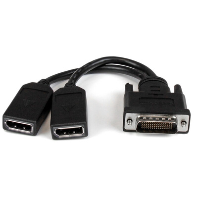 StarTech.com Male DMS-59 to Female DisplayPort, PVC Cable, 200mm