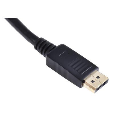 RS PRO Male DisplayPort to Male DisplayPort, PVC  Cable, 4K @ 60Hz