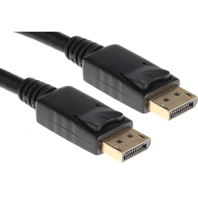RS PRO Male DisplayPort to Male DisplayPort, PVC Cable, 1080p, 5m