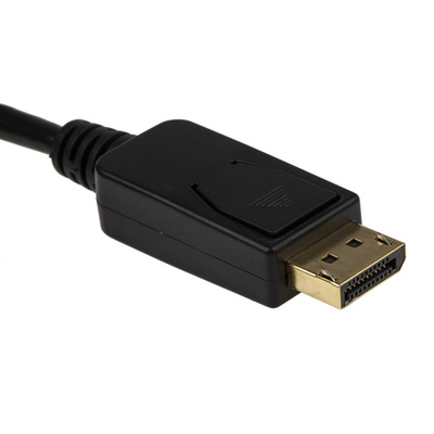 RS PRO Male DisplayPort to Male DVI-D Dual Link, PVC  Cable, 1080p, 2m