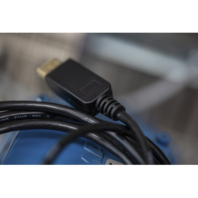 RS PRO Male DisplayPort to Male DVI-D Dual Link, PVC  Cable, 1080p, 2m