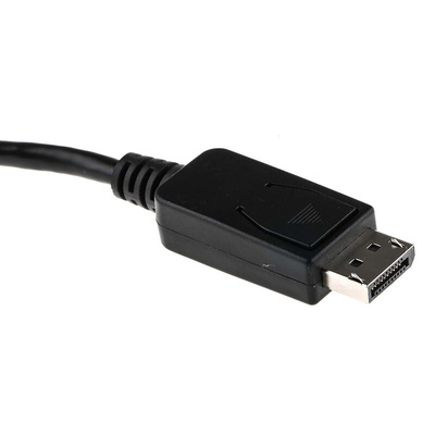RS PRO Male DisplayPort to Female DVI-I Dual Link  Cable, 150mm