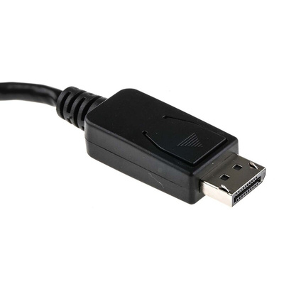 RS PRO Male DisplayPort to Female HDMI, PVC  Cable, 1080p, 150mm