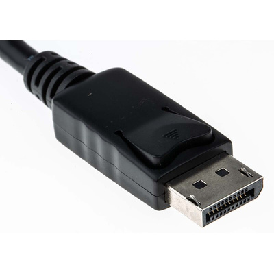 RS PRO Male DisplayPort to Female VGA, PVC  Cable, 1080p, 150mm